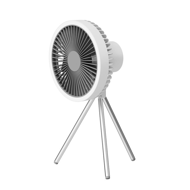 Ventilador de Camping al aire libre portátil USB recargable tienda de campaña trípode ventilador Mini ventilador de techo colgante