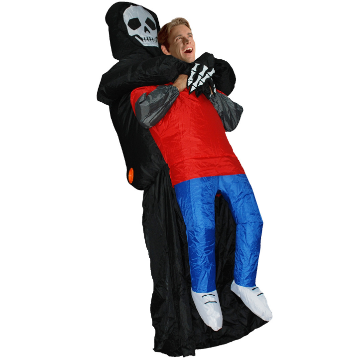 Traje inflable de distintos motivos para Halloween, traje silla simula hombre en silla, maquillaje, fiesta, juguetes, disfraz, disfraz