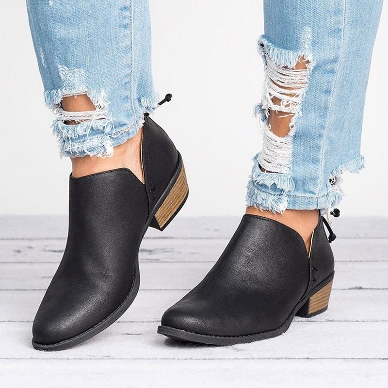 Botines de Tacón bajo para  Mujer – Elegancia y Comodidad para Otoño