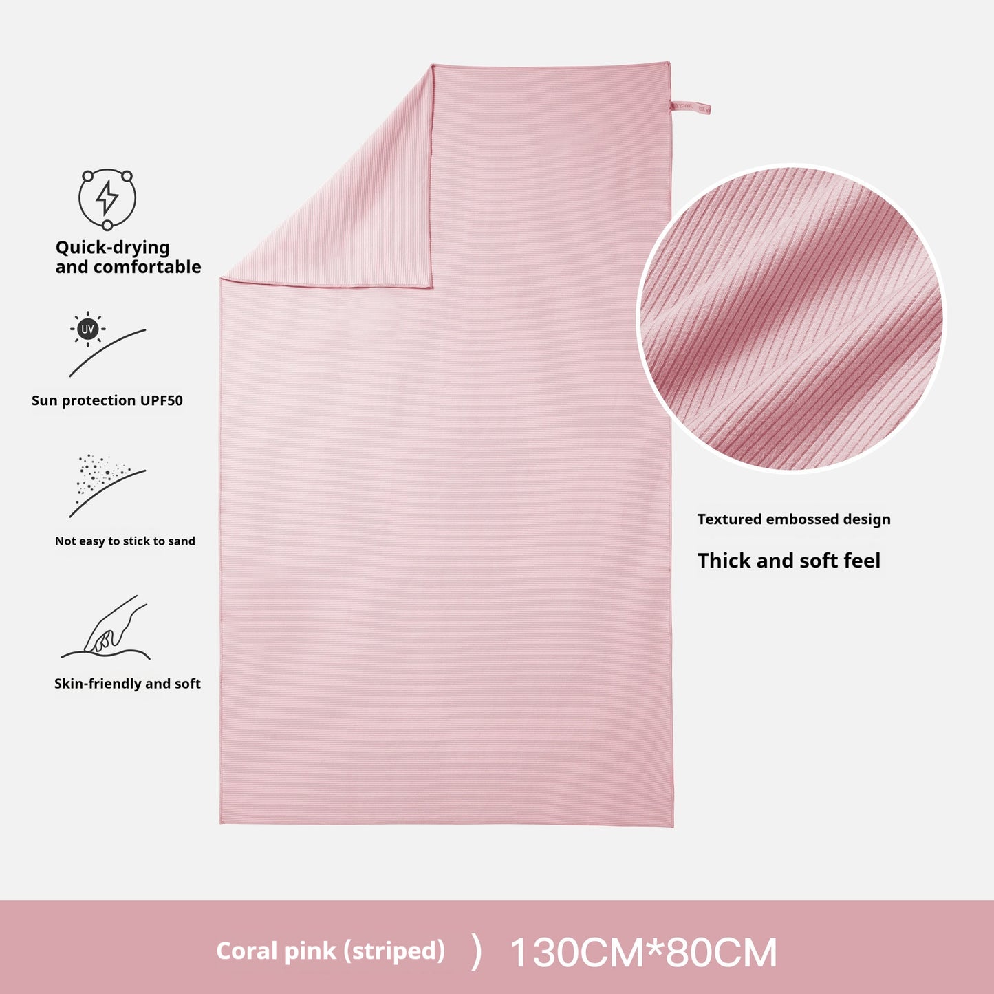 Toalla de Algodón Puro de Alta Absorción | Suave, Cómoda y de Uso Diario PREMION