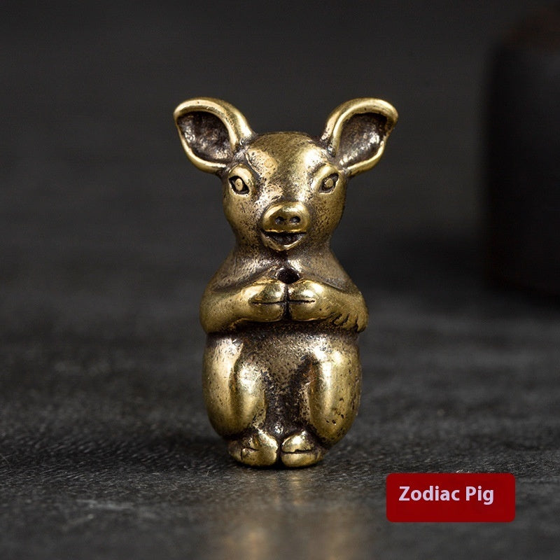 Mascota Zodiacal China en Cobre | Amuleto de Prosperidad