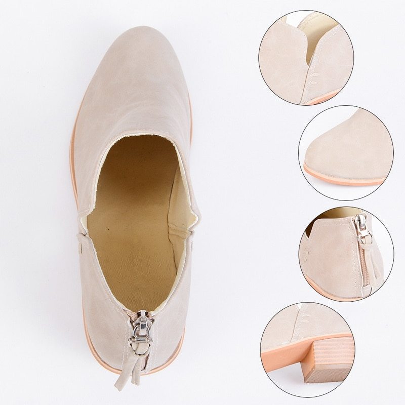 Botines de Tacón bajo para  Mujer – Elegancia y Comodidad para Otoño