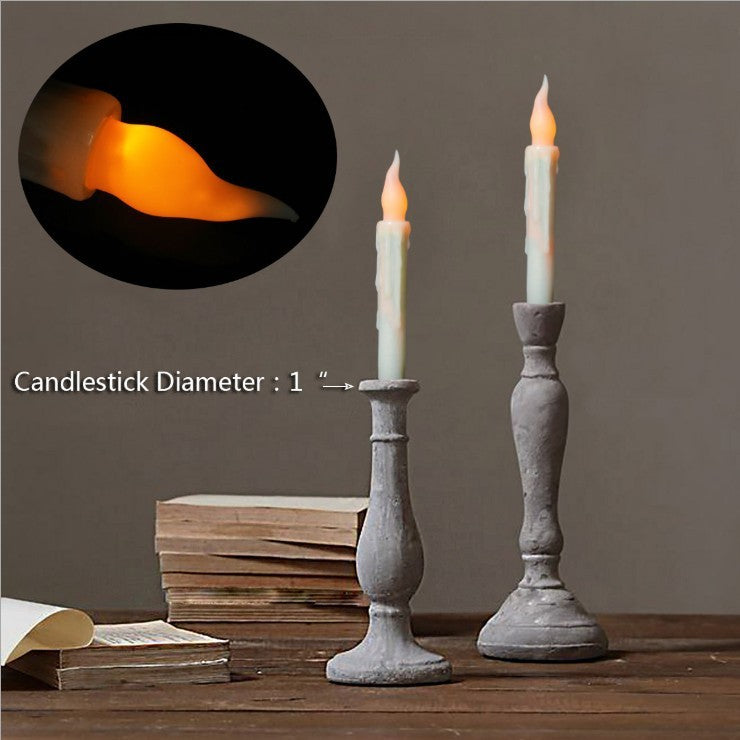 Velas Electrónicas LED con Control Remoto – Decoración Mágica para Halloween y Navidad 🕯️✨