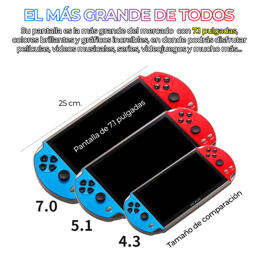 X12 PLUS Consola Retro Portátil 32 GB – ¡Tu Arcade de Bolsillo!