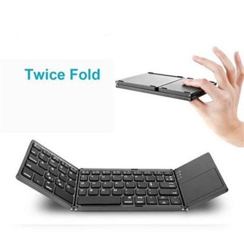 Teclado Bluetooth plegable con batería de litio recargable ultra fino y ligero