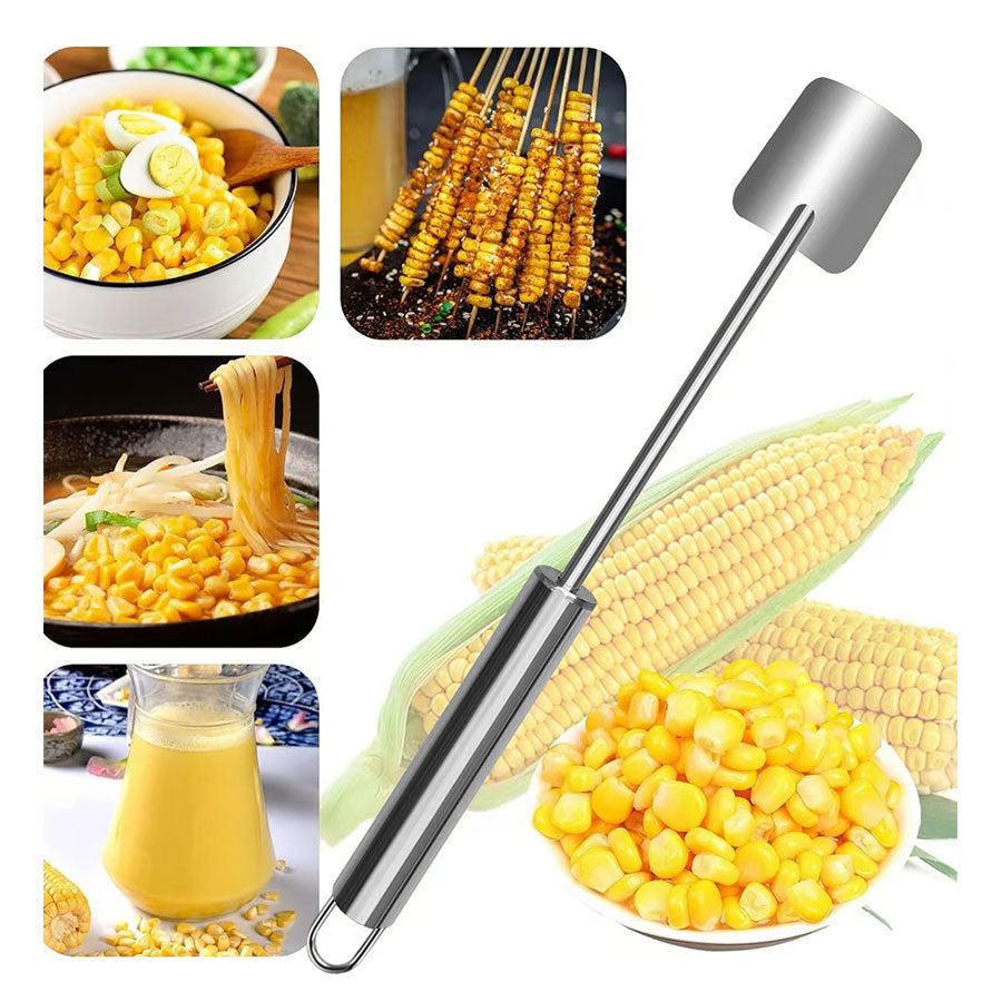 Pala Multifuncional de Acero Inoxidable 🌽 – Pela, Desgrana y Sirve Fácilmente