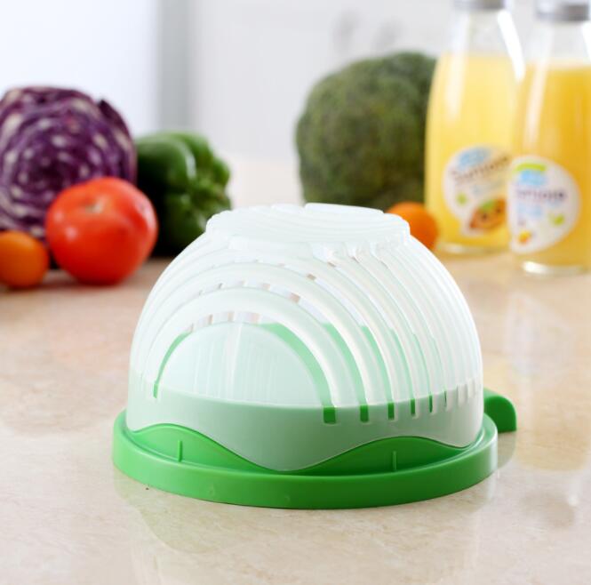 Cortador de verduras, cortador de verduras, cuenco creativo de ensalada de frutas cortadas, artefacto de ensalada de frutas y verduras