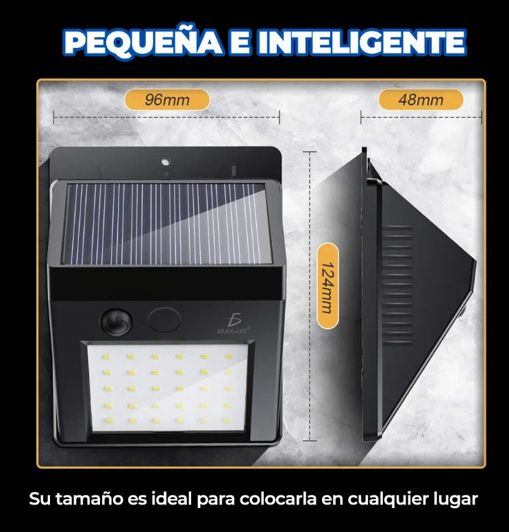 Lámpara Solar LED 270° – Iluminación Exterior Potente y Ecológica