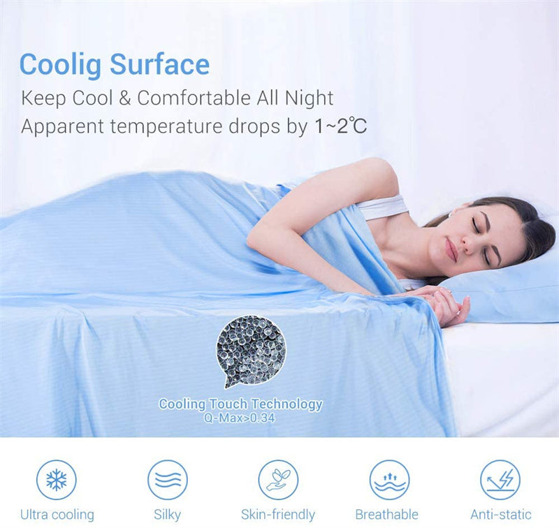 Manta Cool Tech Q-Max – Refrescante, Ligera, Transpirable y Fácil de Lavar