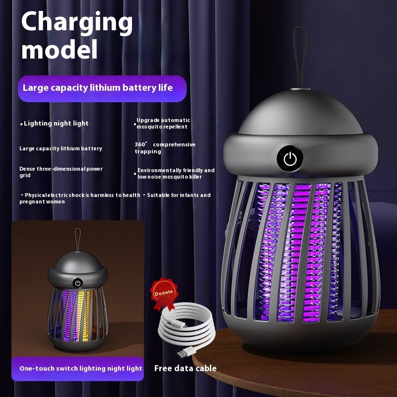 Lámpara Mata Mosquitos Recargable USB – Silenciosa, Segura y Efectiva