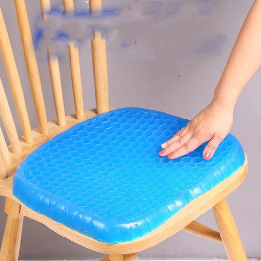 Almohadilla de Gel Tipo Panal – Asiento Ortopédico Transpirable para Oficina, Coche o Casa