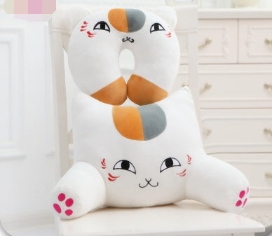 Almohada Gatuna Suave, cojin lumbar – Perfecta para Sofá, Oficina o Auto