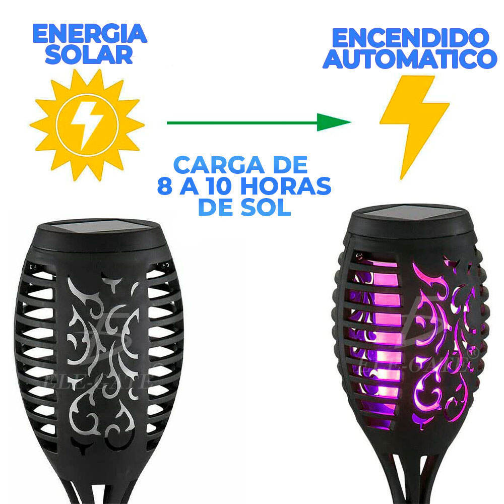Antorchas Solares para Jardín – Luz Cálida y Ecológica para tu Exterior