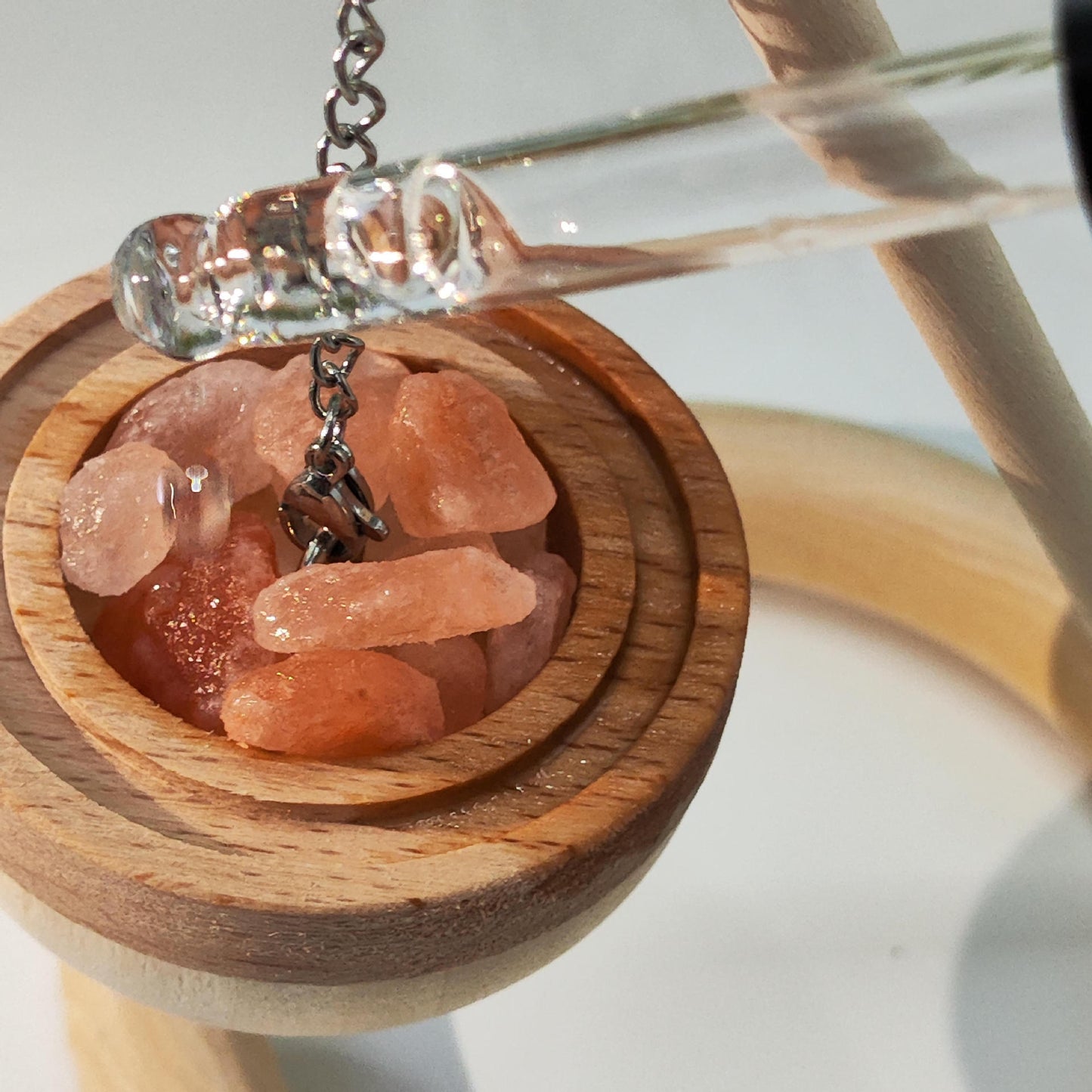 Difusor de Sal con Madera de Pino – Aromaterapia Rústica y Pura