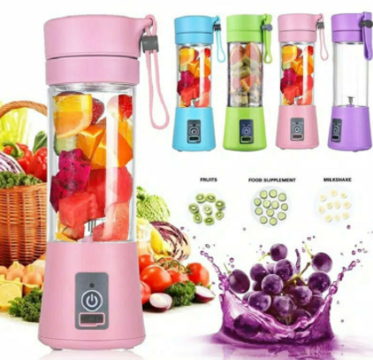 Licuadora portátil con mini mezclador de jugo de fruta de cocina recargable por USB