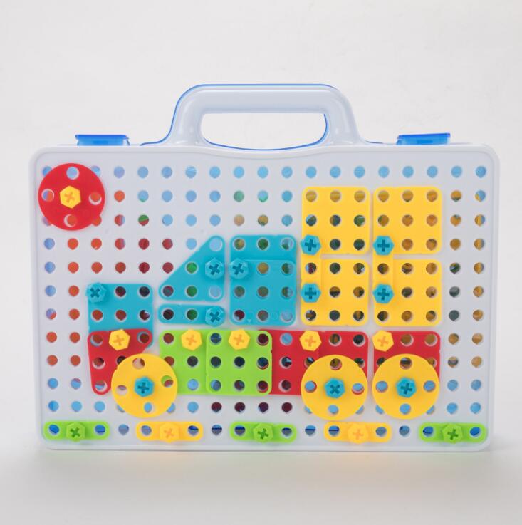 Juego de Construcción con Taladro para Niños – Creatividad con Tornillos de Colores