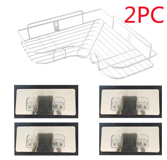 Repisa Esquinera sin Taladro | Organizador de Baño y Cocina con Succión