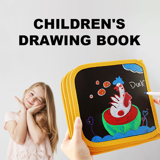 Libro de dibujo portátil para niños, pizarra para escribir y dibujar, regalo de educación temprana