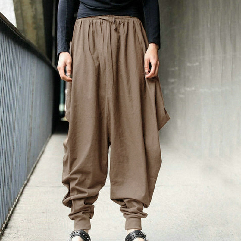 Pantalón Harem Hombre Vintage | Estilo Europeo Relajado