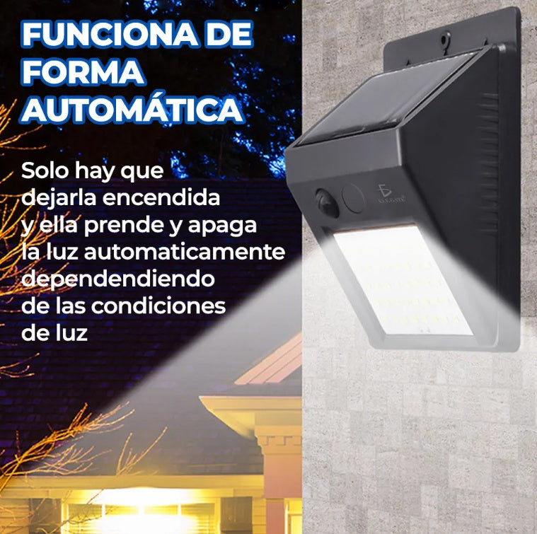 Lámpara Solar LED 270° – Iluminación Exterior Potente y Ecológica