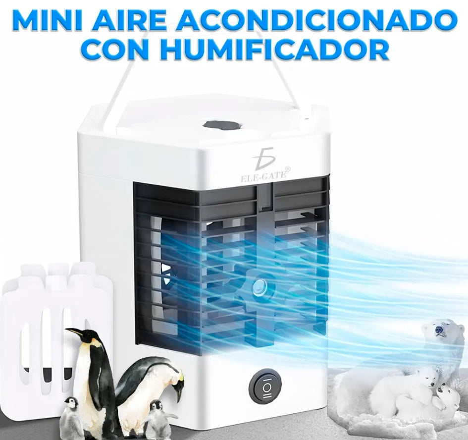 Humidificador y ventilador enfriador de aire con cable USB