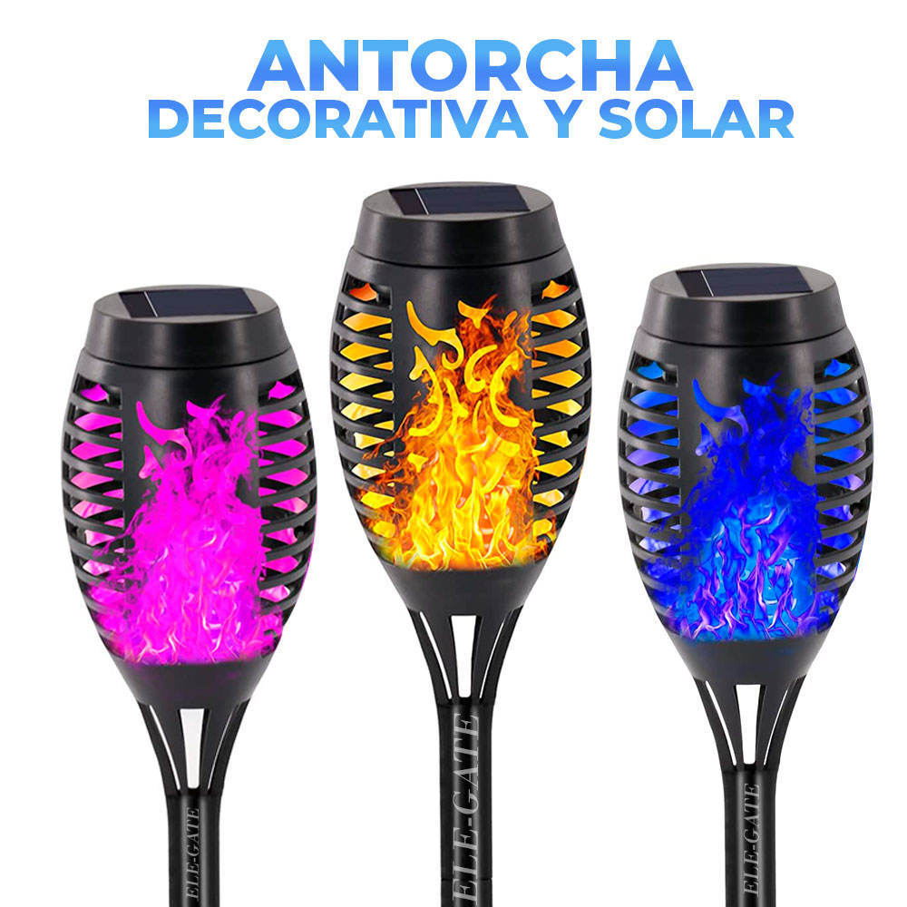 Antorchas Solares para Jardín – Luz Cálida y Ecológica para tu Exterior