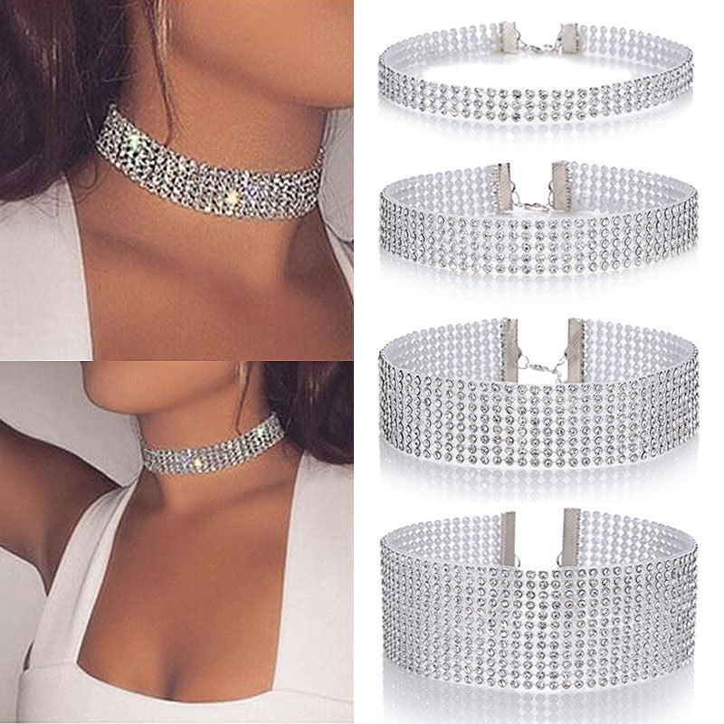 Choker de Cristales Elegante | Collar Brillante para Eventos y Bodas
