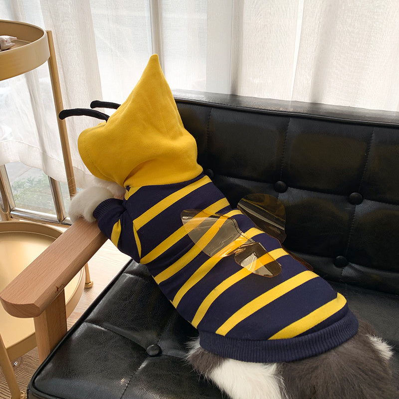 Sudadera de Invierno para Perros Estilo Abeja 🐶🐝 – Abrigo Suave y Divertido
