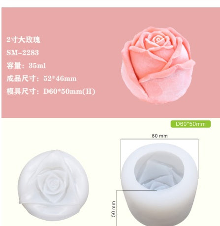 Molde Rosa Premium para Hielos, Chocolates y Postres