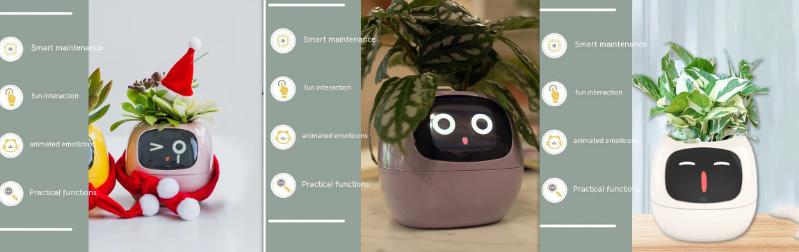 Maceta Inteligente Interactiva | Monitor de Planta con Sensores y Pantalla