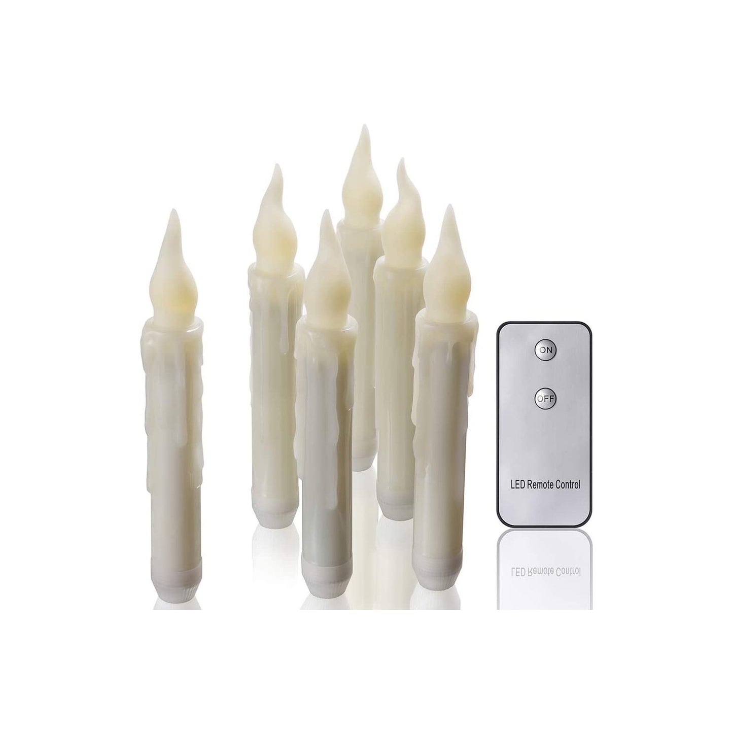 Velas Electrónicas LED con Control Remoto – Decoración Mágica para Halloween y Navidad 🕯️✨