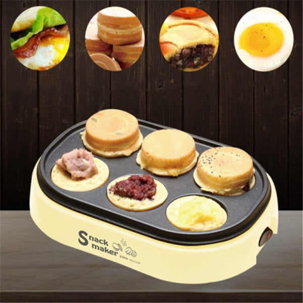 Máquina para Pastelitos Tipo Waffle – 650W Bandeja Ondulada