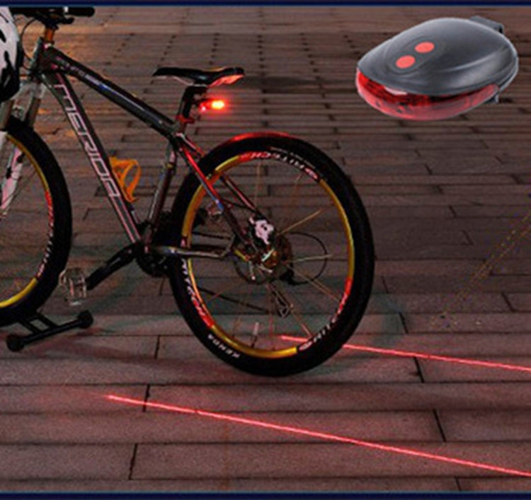 Luz trasera de bicicleta (5 LED+2 láser), y para caminar, emergencia automóviles