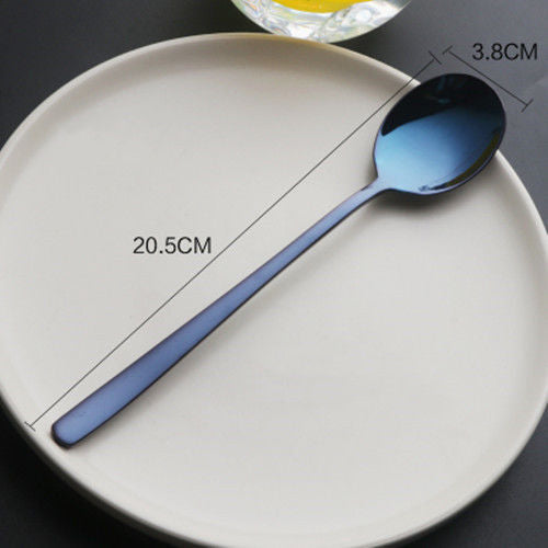 Cuchara Coreana de Mango Largo en Acero Inoxidable – Diseño Elegante y Funcional