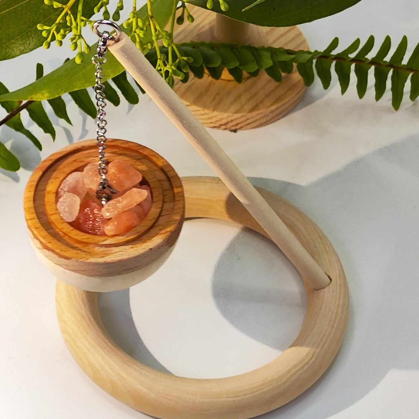 Difusor de Sal con Madera de Pino – Aromaterapia Rústica y Pura