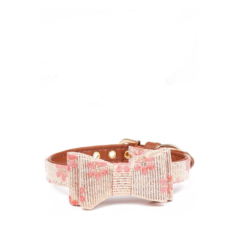 Collar con lazo bordado para perros accesorio de BODA y eventos especiales