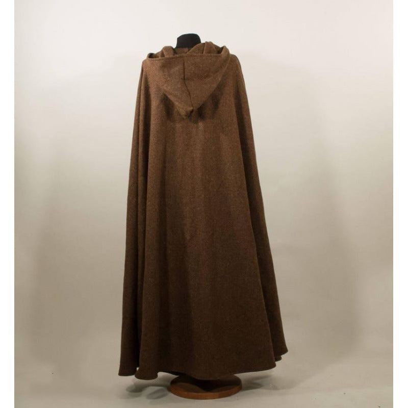 Women's Fashionable Halloween Medieval Tweed Cloak