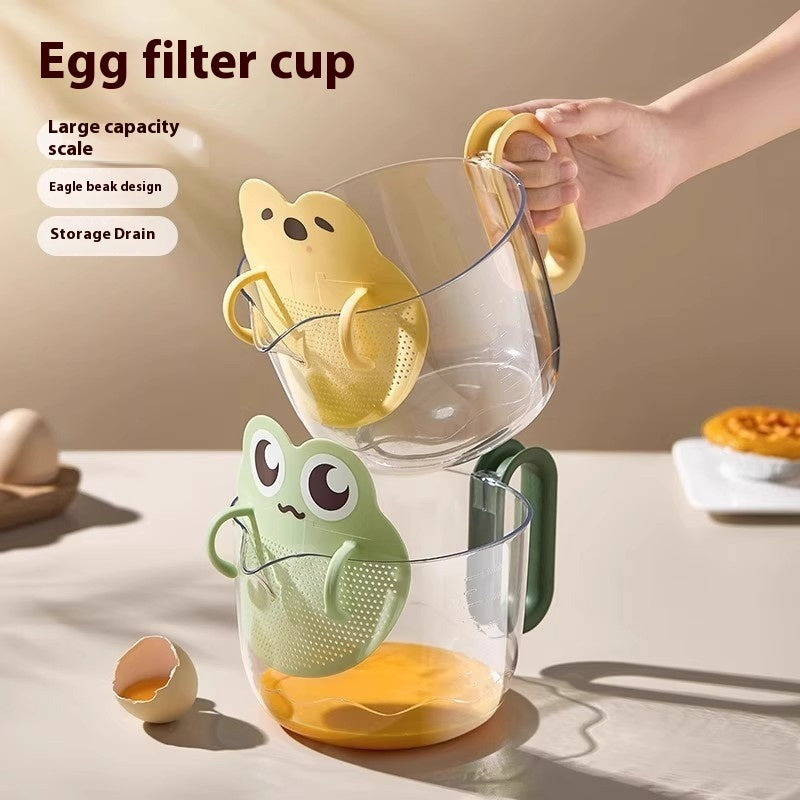 Vaso de Cocina medidor y Separador de Huevo – Diseño Divertido
