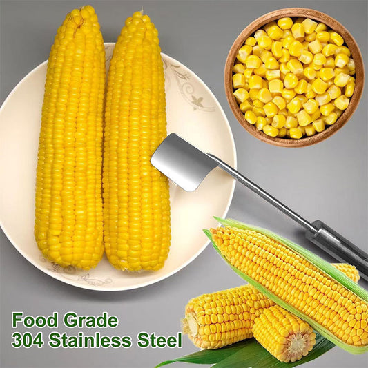Pala Multifuncional de Acero Inoxidable 🌽 – Pela, Desgrana y Sirve Fácilmente