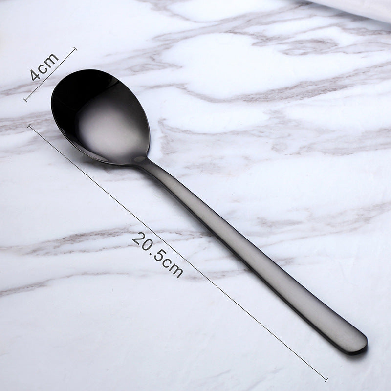 Cuchara Coreana de Mango Largo en Acero Inoxidable – Diseño Elegante y Funcional