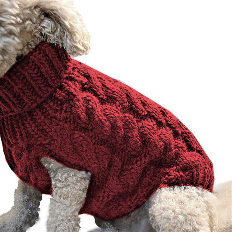 ropa tipo Suéter Invernal para Mascotas – Suavidad, estilo y abrigo para tu peludito