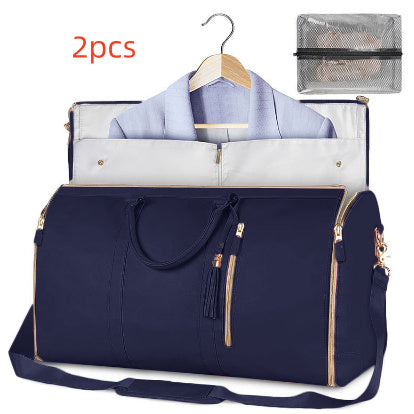 Bolso de viaje de gran capacidad, bolso de mano para mujer, bolso de traje plegable