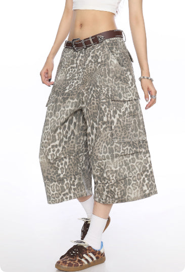 Jean Cargo Estampado Leopardo | Verano con Actitud