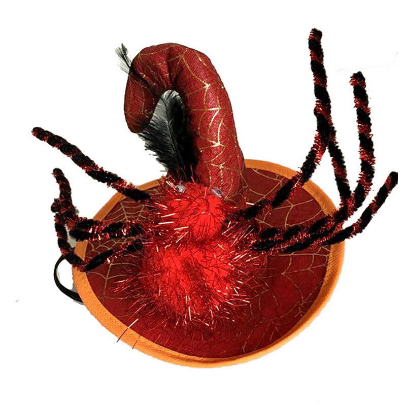 Disfraz de mascota  Halloween, Sombrero divertido para tu mascota, sombrero de bruja, araña, calabazas, duende