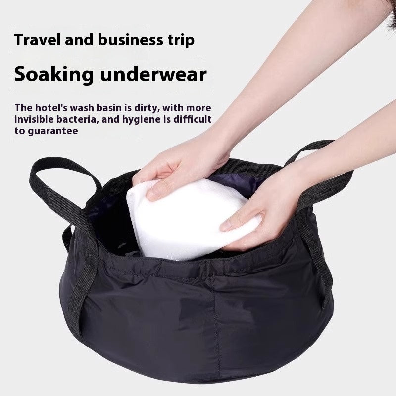 Lavabo plegable portátil para exteriores para lavarse la cara, los pies, para lavar ropa