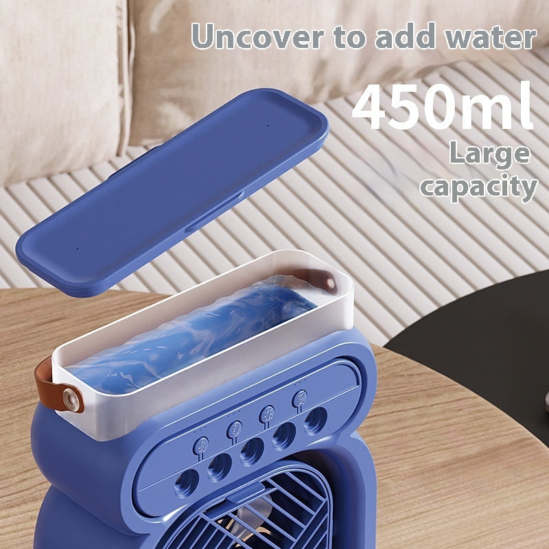 Aire acondicionado portátil 3 en 1, enfriador de aire evaporativo, luces LED nocturnas