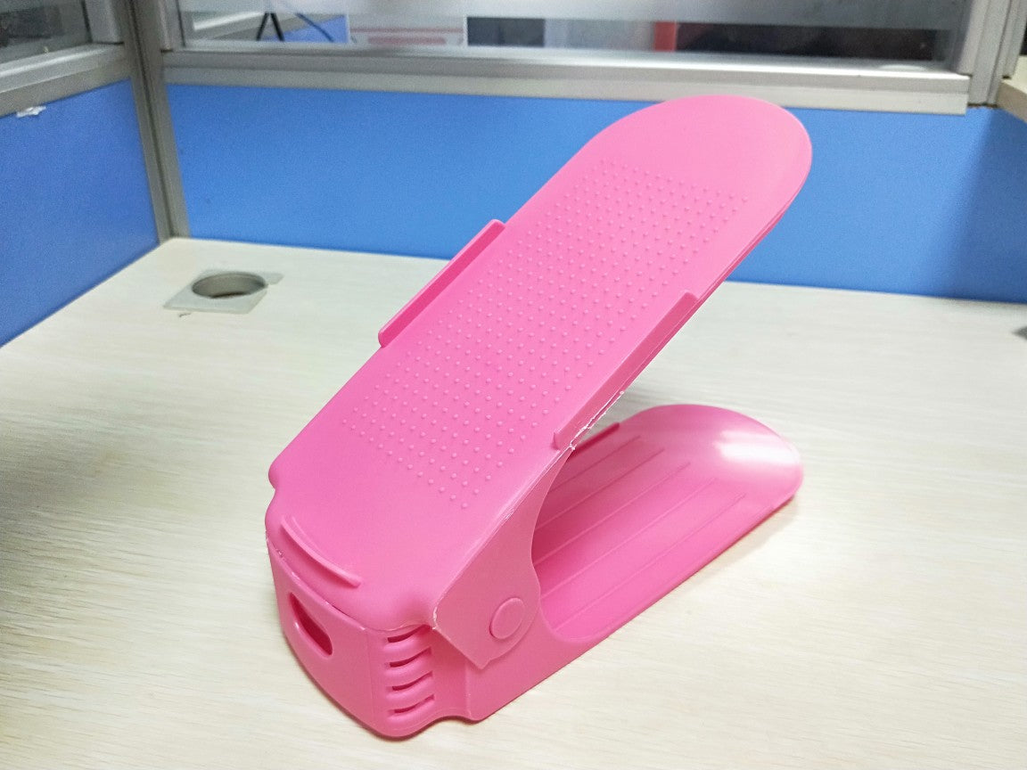 Organizador de Zapatos Doble Ajustable – Soporte de Almacenamiento Vertical ahorro 50%