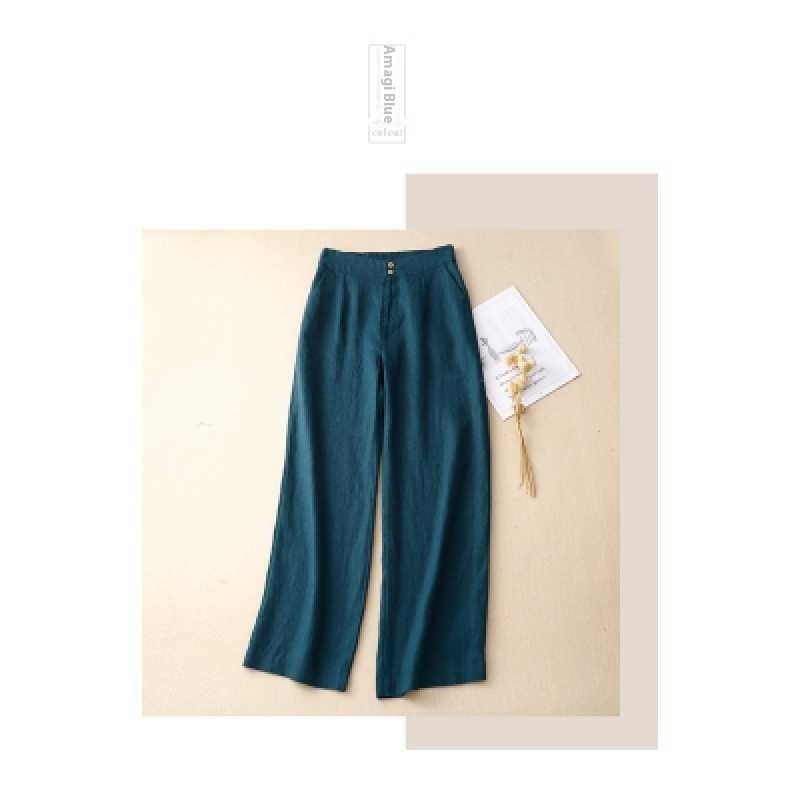 Pantalón de Lino Pierna Ancha | Ligero, Elegante y Combinable, 100% lino natural