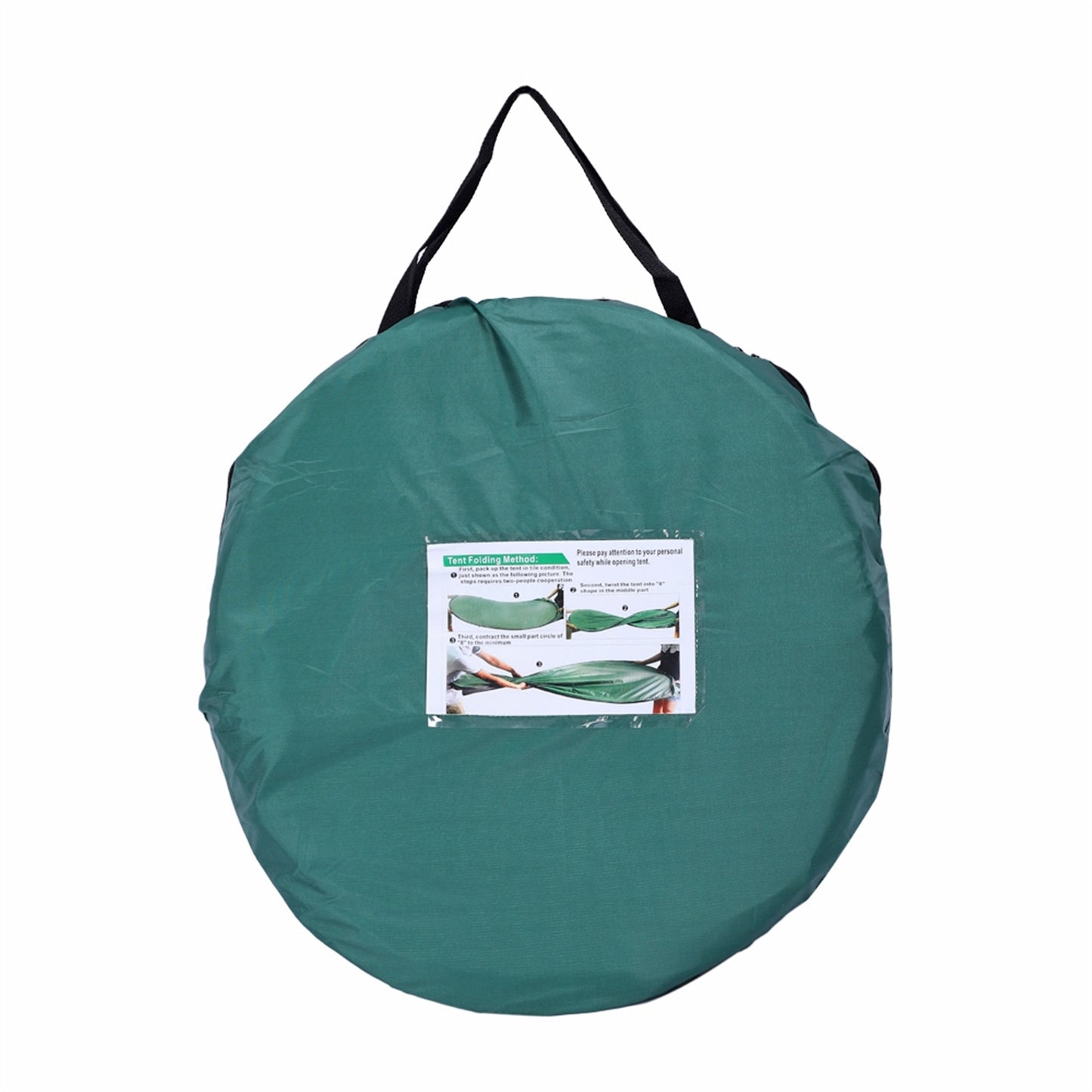 Tienda de campaña verde militar para cambiarse