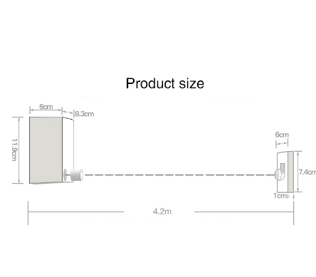 Tendedero de acero de 4,2 m, cuerda retráctil, tendedero redondo de acero inoxidable para interiores, secador de ropa para exteriores